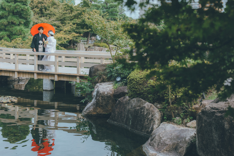 池の周りをお散歩