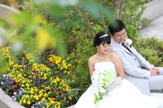 ガーデンチャペルで解放感ある撮影を☆