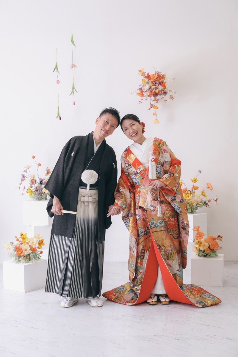 頭をこっつんこ