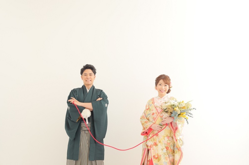 赤い糸で結ばれてました♡