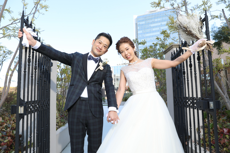 チャペル外のガーデン♪