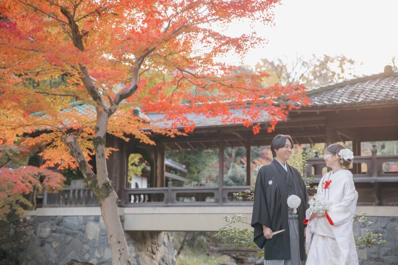 白雲橋の前にて