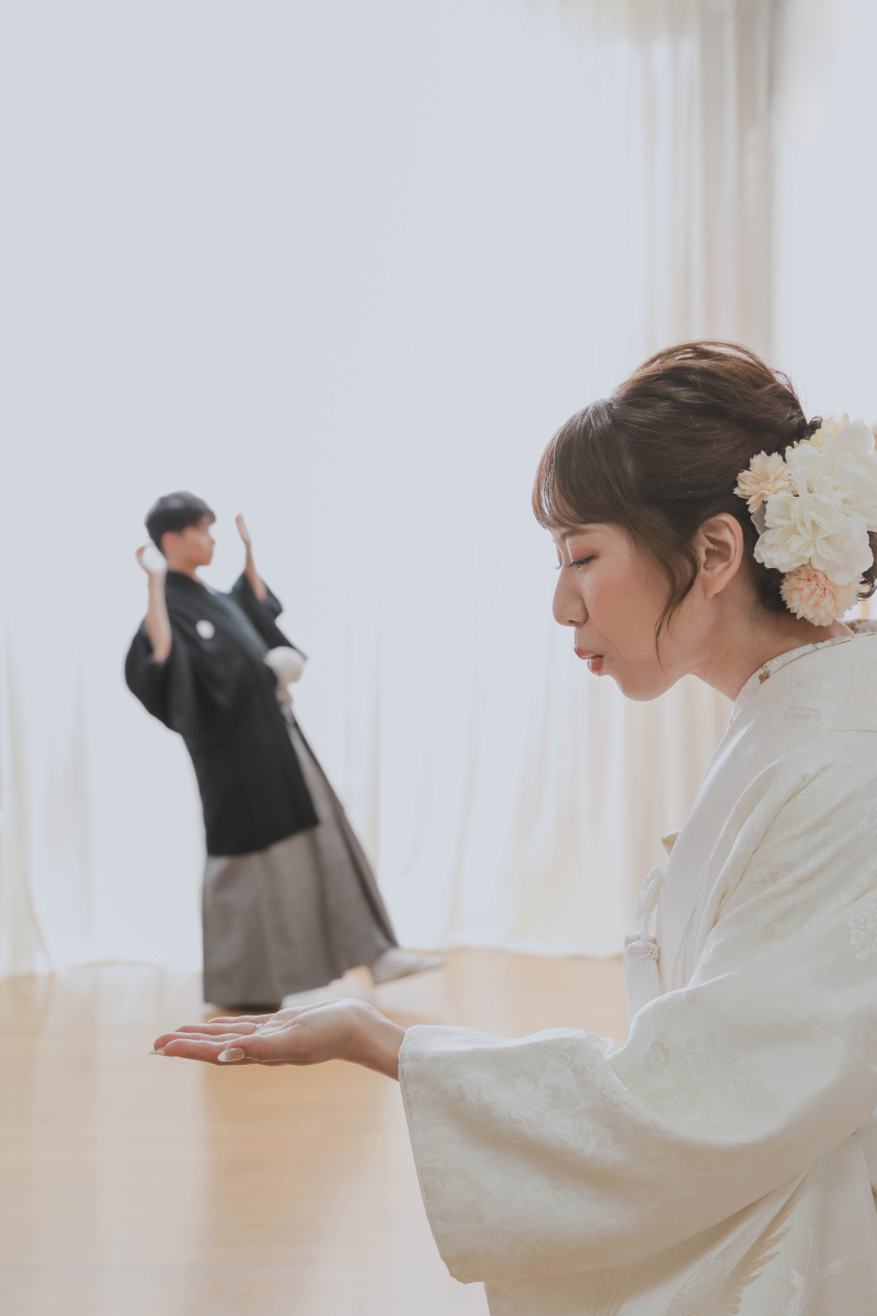 手乗り新郎様^^
