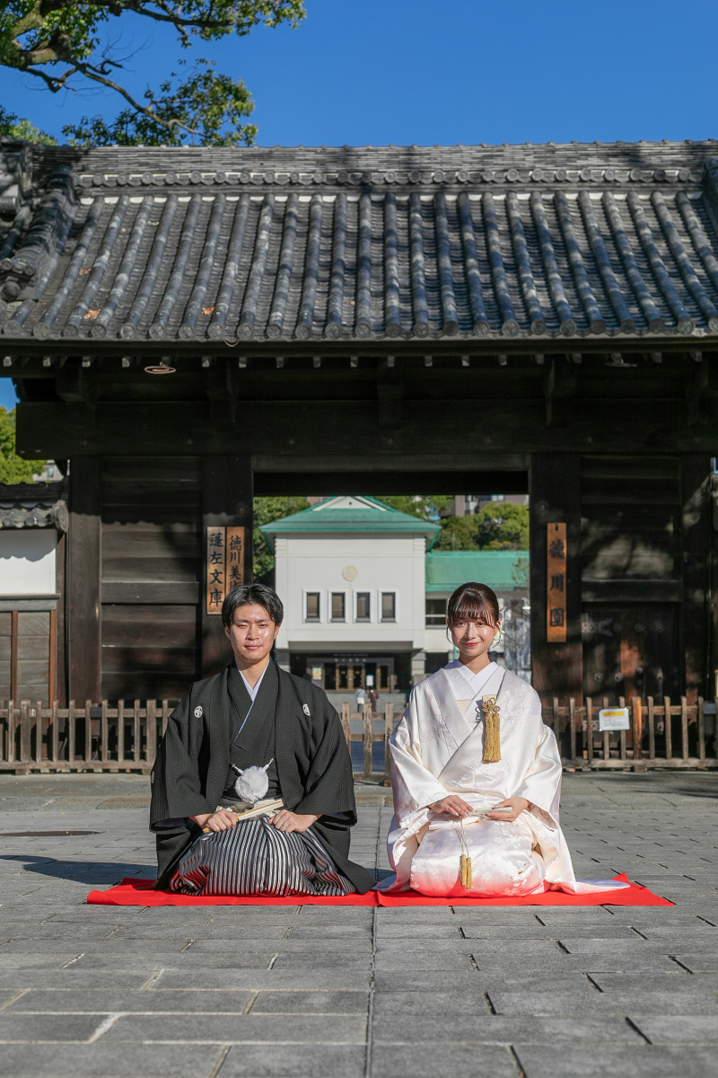 黒門前 正座ショット