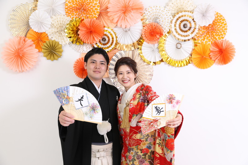 スタジオで和装撮影♪