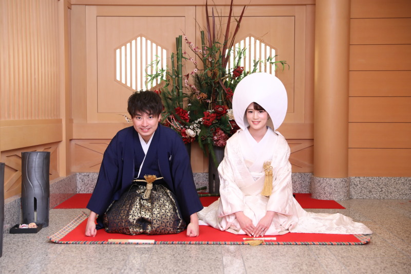 やっぱり正座ショットは人気です