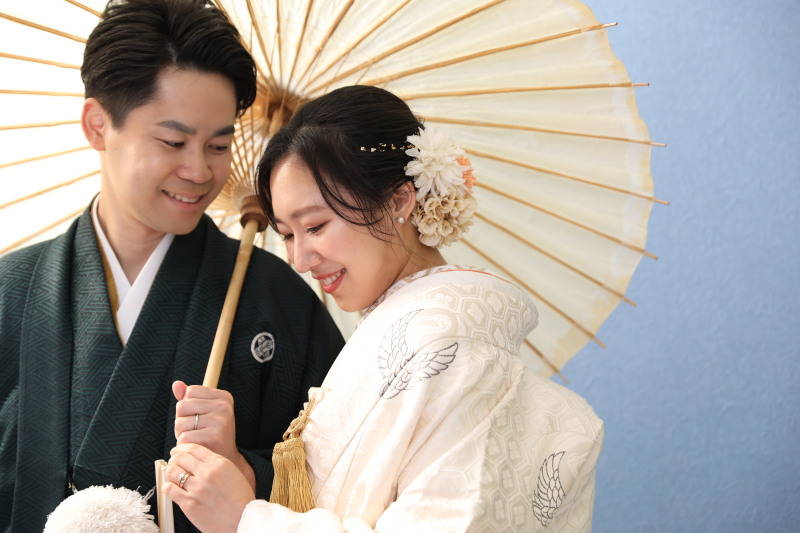 定番の番傘ショット