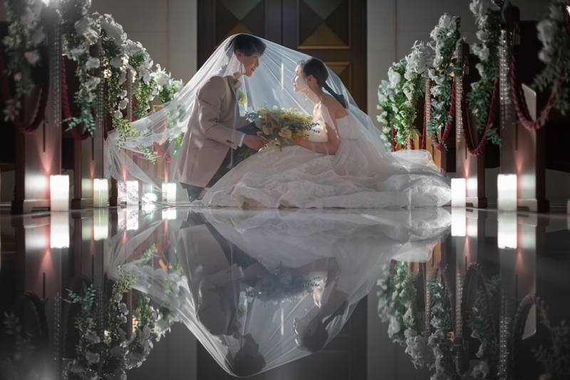 クールな光を使った演出