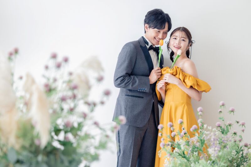 ワタベウェディング名古屋フォトスタジオ_カラードレスが豊富