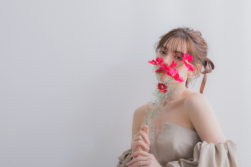 ワタベウェディング名古屋フォトスタジオ_カラードレスが豊富