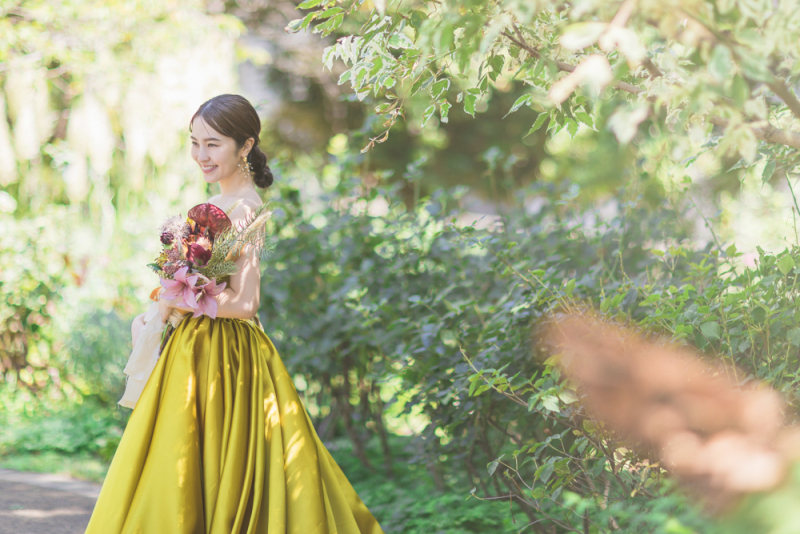 自然にある環境やその場所の雰囲気を活かしつつ、どこはフワッと柔らかい印象になるように、意識してます！