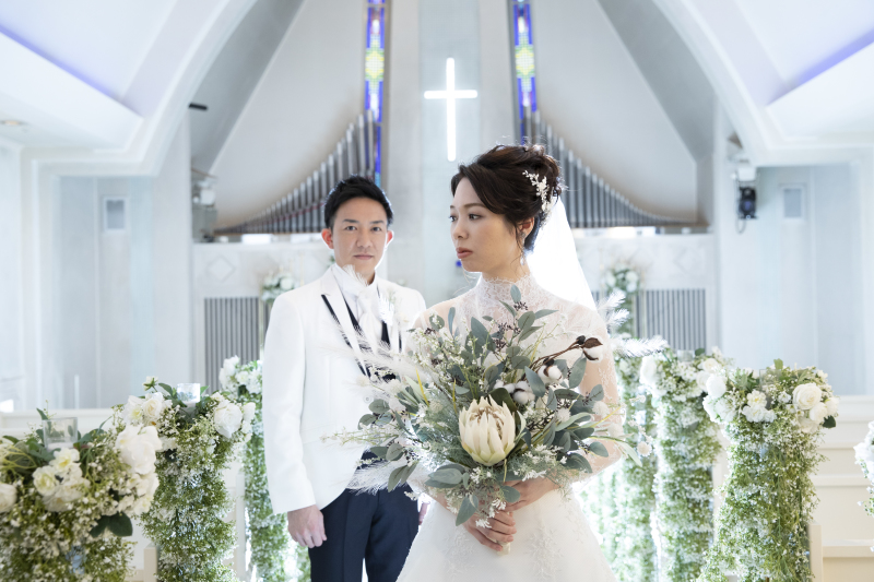 チャペルでの本格ウェディングフォト②