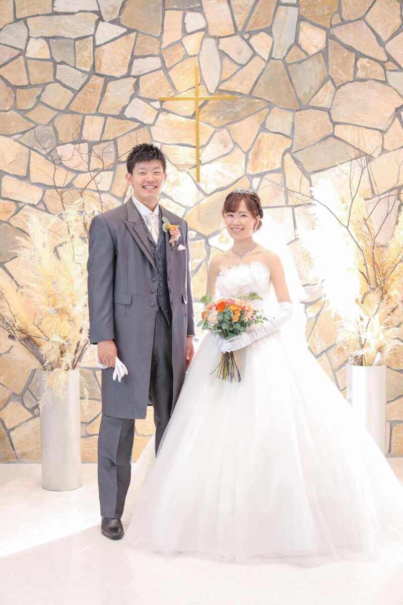 チャペルでセレモニー風写真