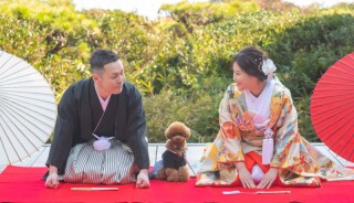 ペットとロケーションフォト