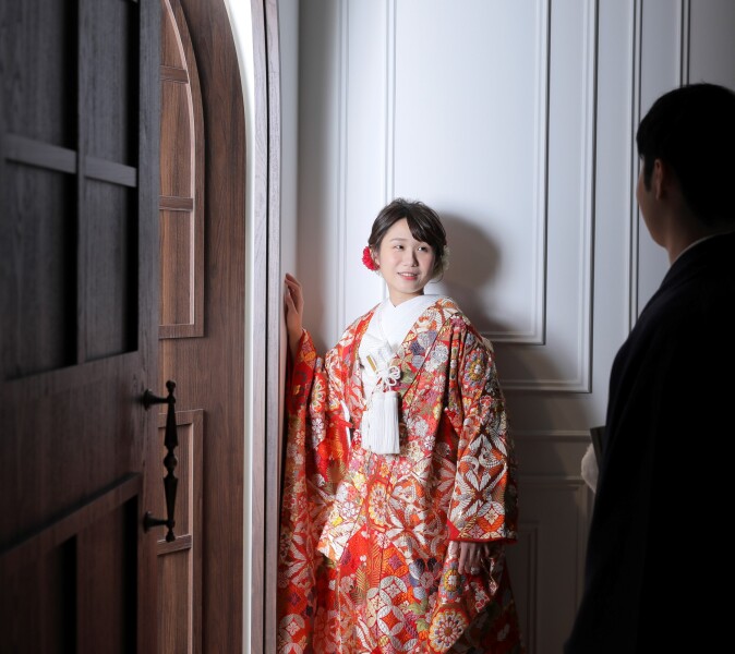 色打掛にチェンジ