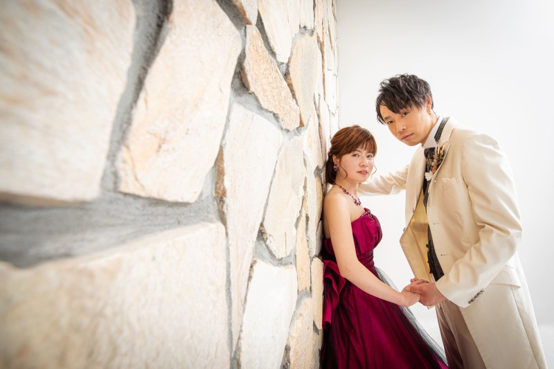 クールな寄り添いポーズ