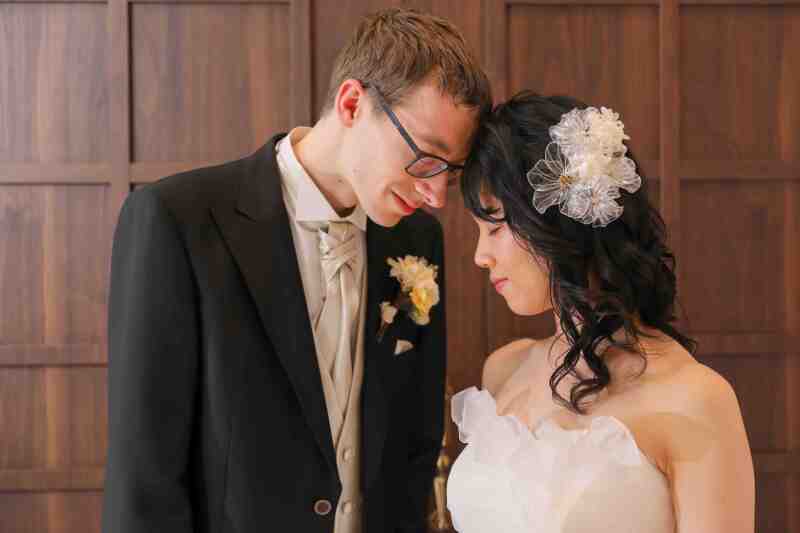 衣装チェンジでウエディングドレス