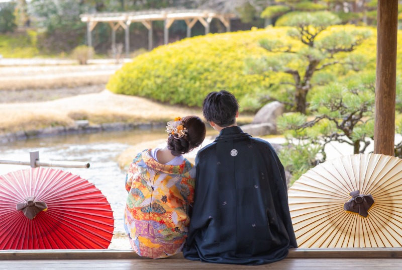 寄り添いポーズ