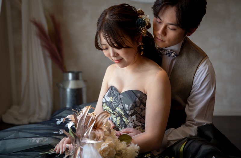 スタジオで撮影