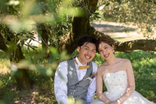 オリーブ園でオシャレフォト