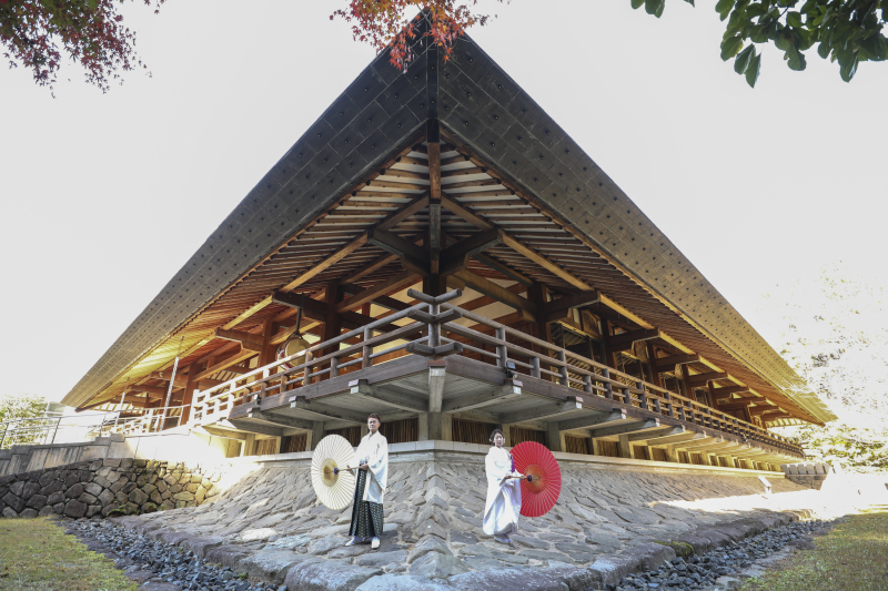 神道山・スタジオにて