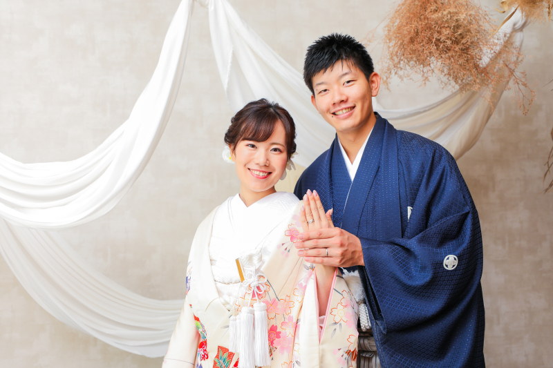 色打掛で可愛らしく