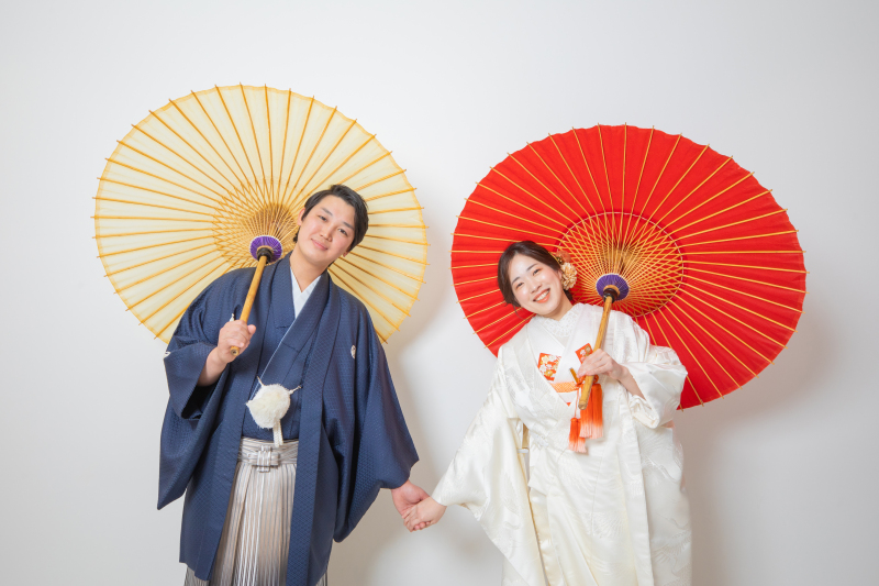 白無垢に色を加えて個性を出してみました