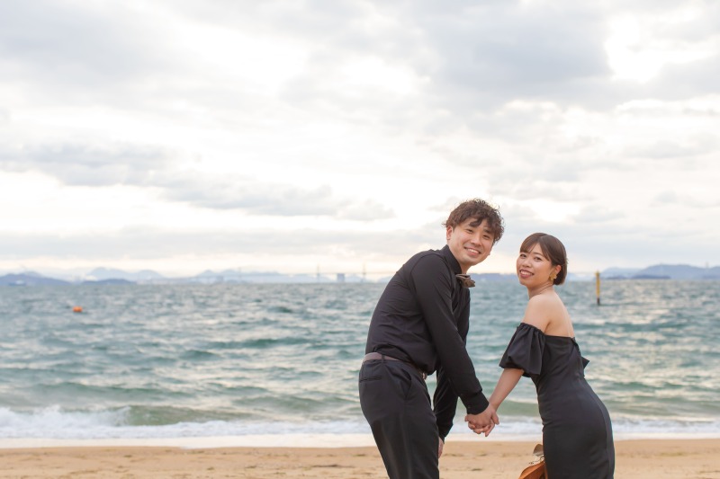 渋川海岸に到着!!