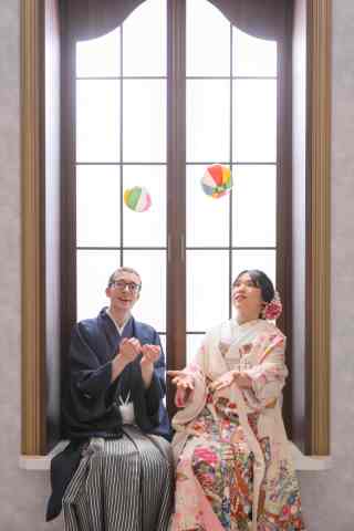 小道具を使用してスタジオ撮影♪