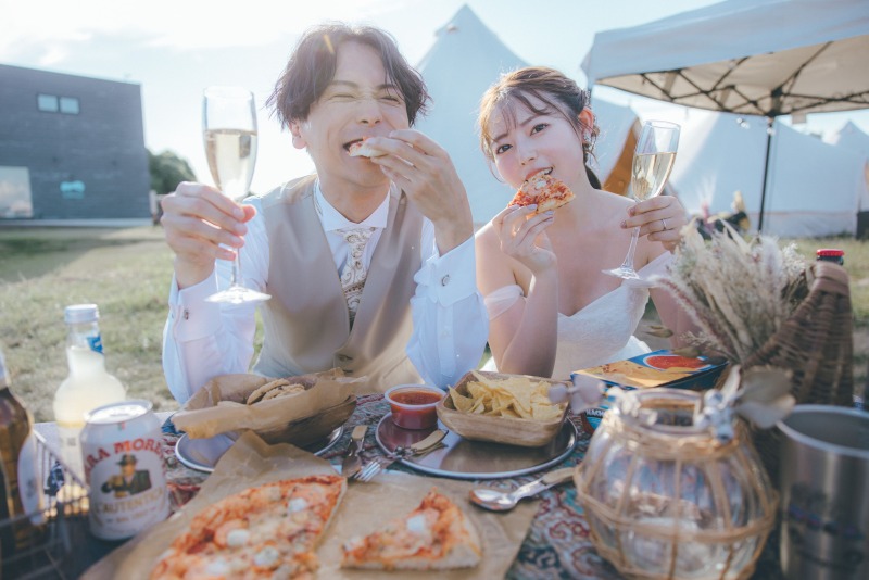 グランピングフォトウエディング