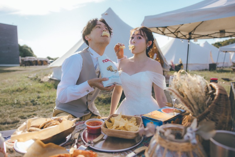 グランピングテントを利用して 1