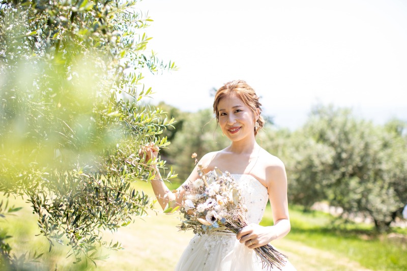 オリーブの木に寄り添って