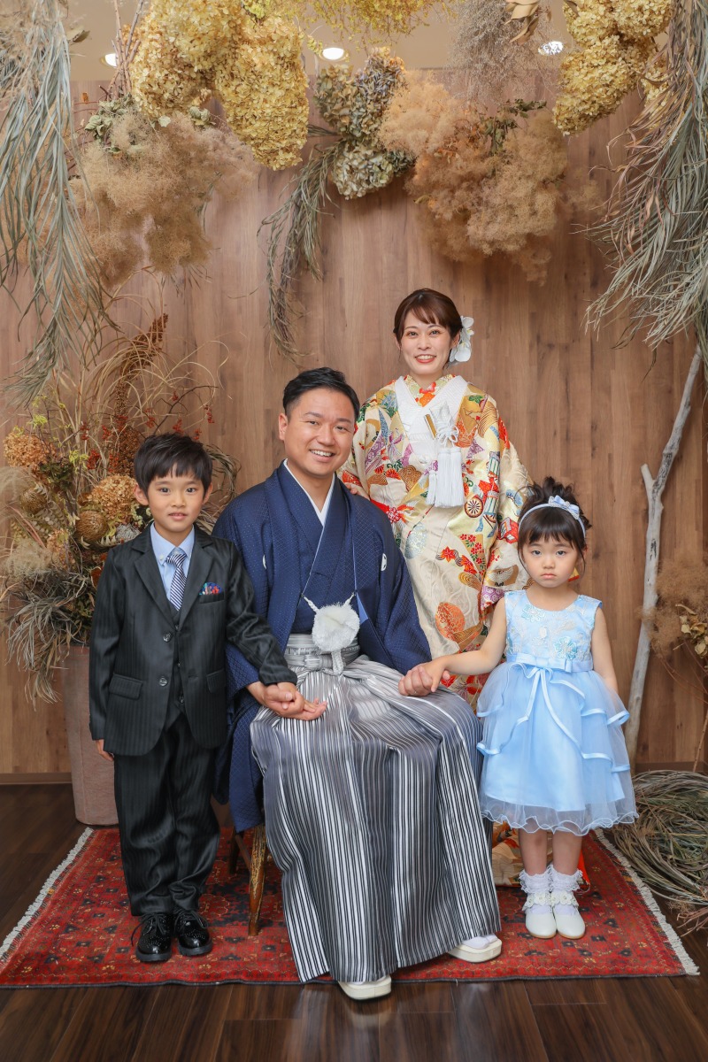 スタジオにて和装