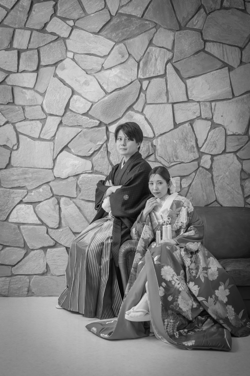 モノクロでお二人で