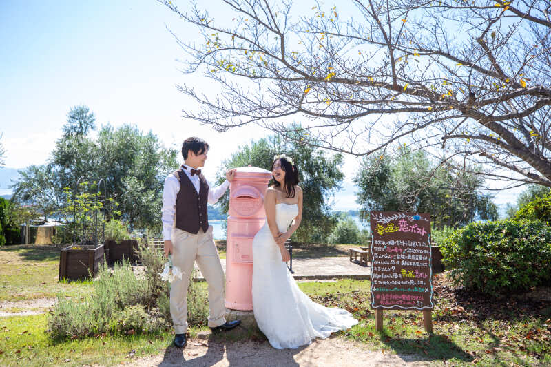 ピンクのポスト♡