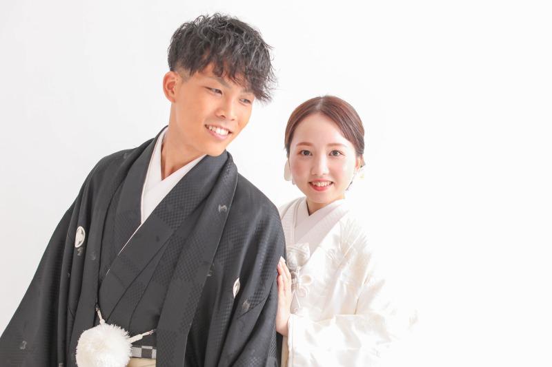 白無垢から撮影開始!