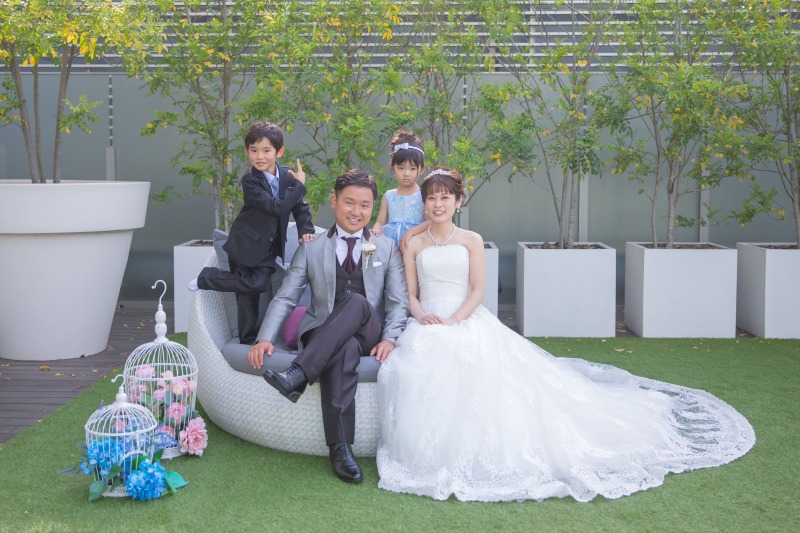 ANAチャペルのガーデンにて