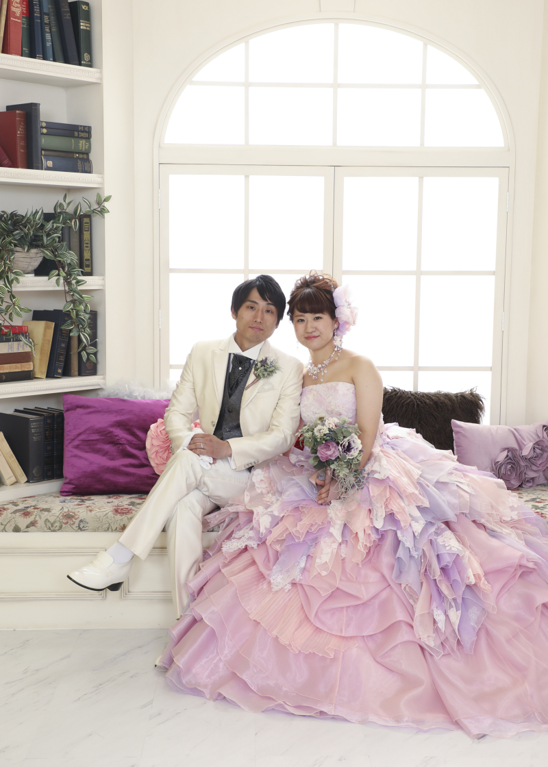 ピンクのドレスがお似合いです