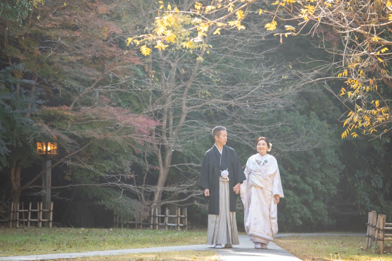 敷地内をお散歩