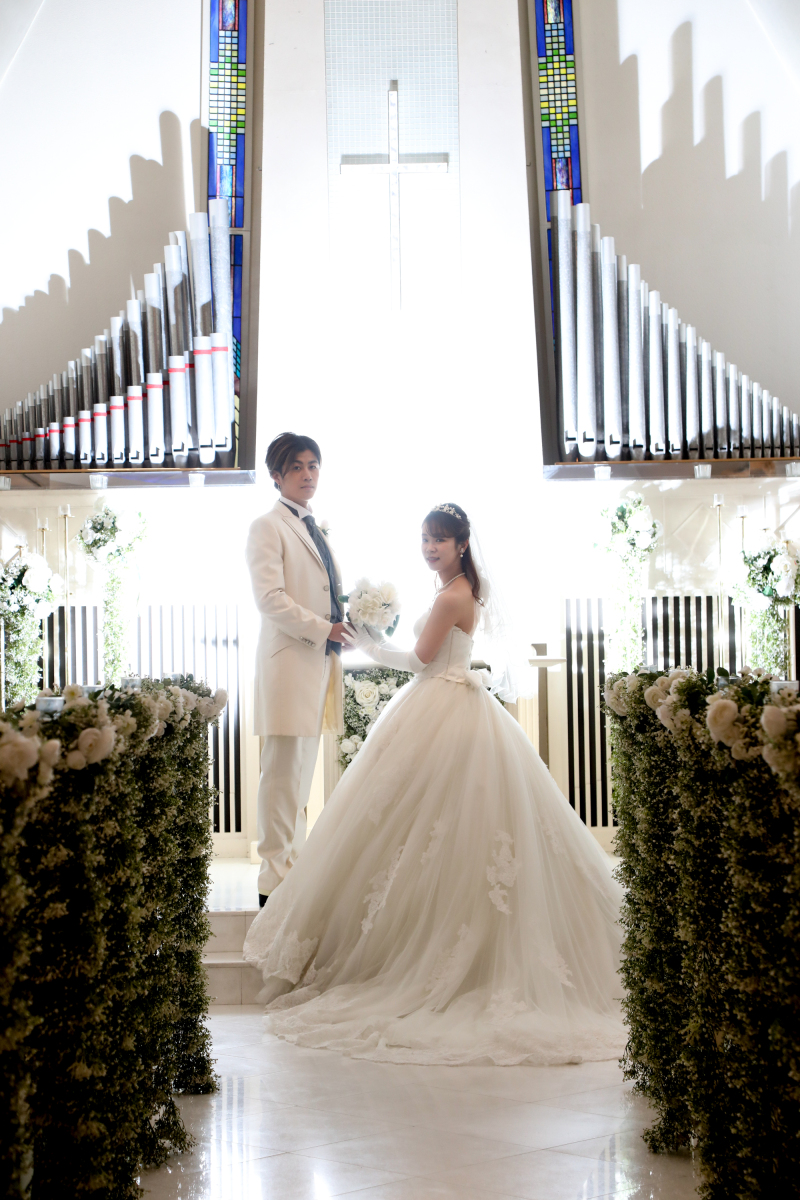 チャペルでの素敵な写真