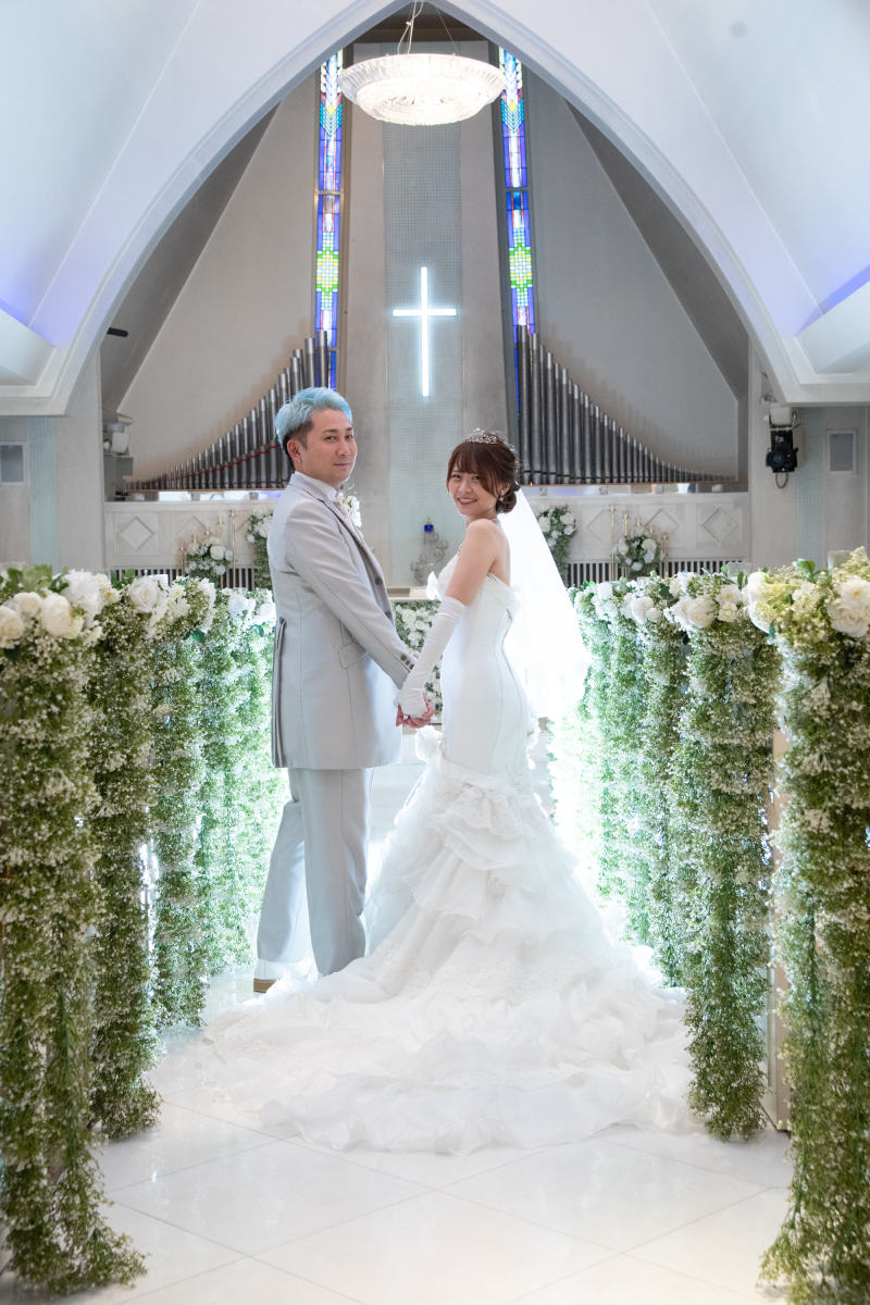 振り返りショット。