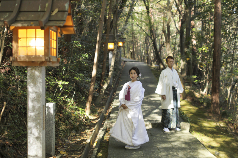 木々に囲まれて