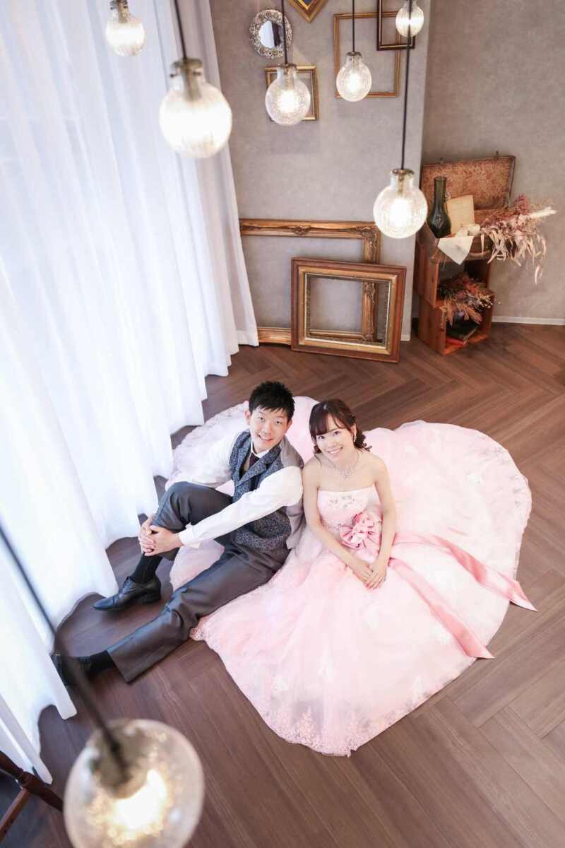 カラードレスにて