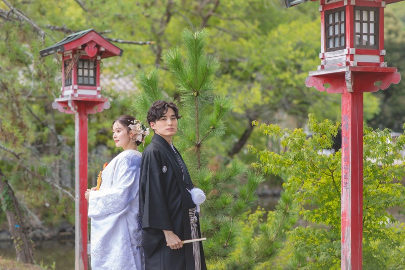 【リトル婚】吉備津彦神社 和装2着 少人数婚 和装式&和装フォトプラン