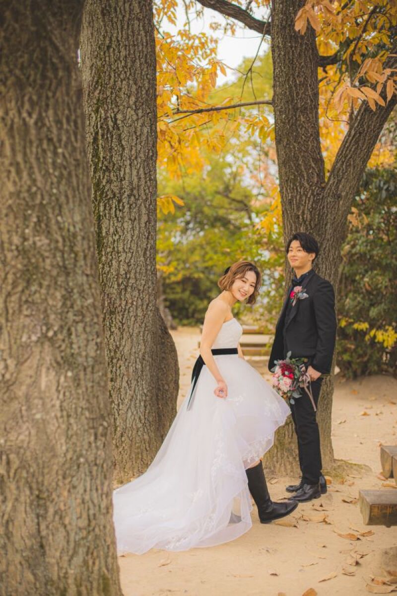 ミニ丈ドレス&ベロアリボン&ブーツ