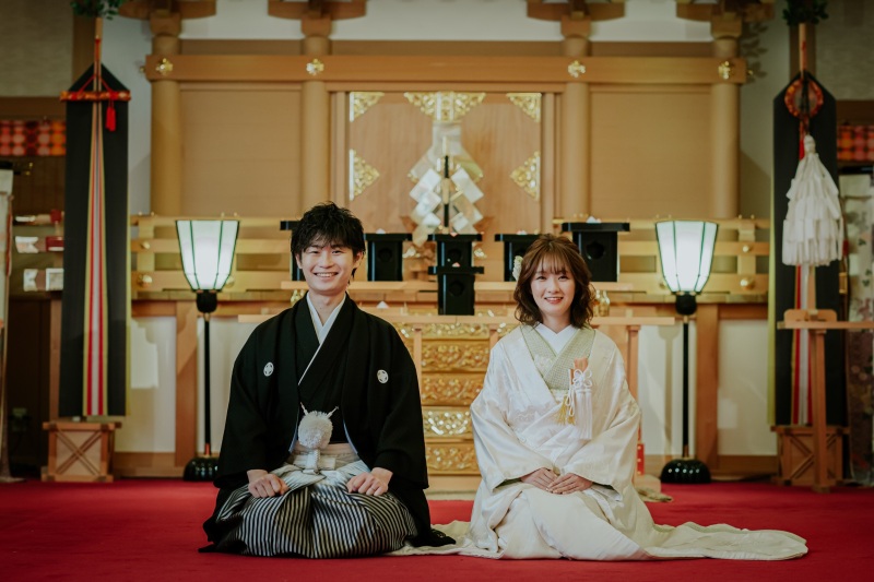 神殿撮影(和装)