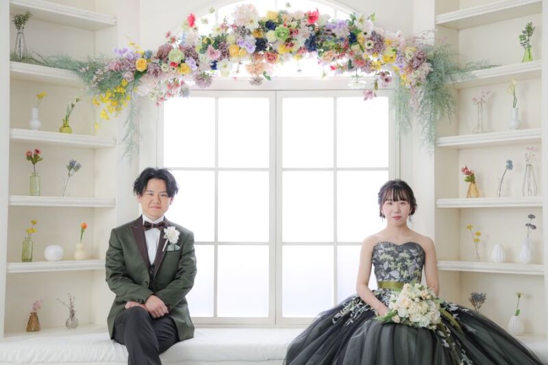 スタジオでカラードレス✿