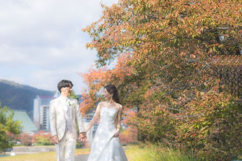 広場でのワンシーン