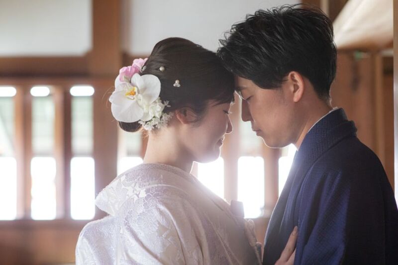 お顔が近いポーズも