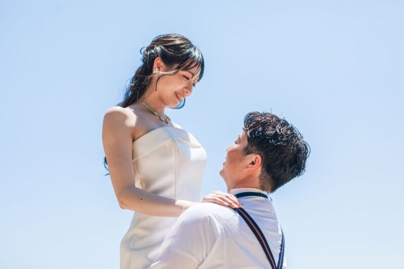 ご新婦様のだっこショット♡
